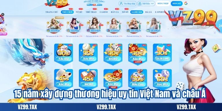 GIỚI THIỆU VZ99 2 15 năm xây dựng thương hiệu uy tín Việt Nam và châu Á